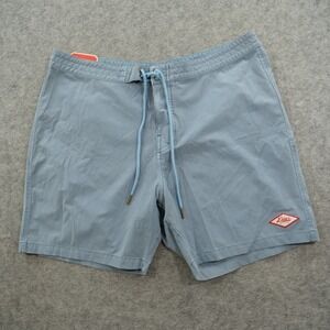 Deus Ex Machina Board Shorts Mens 38 Blue Elastic Waist Drawstring